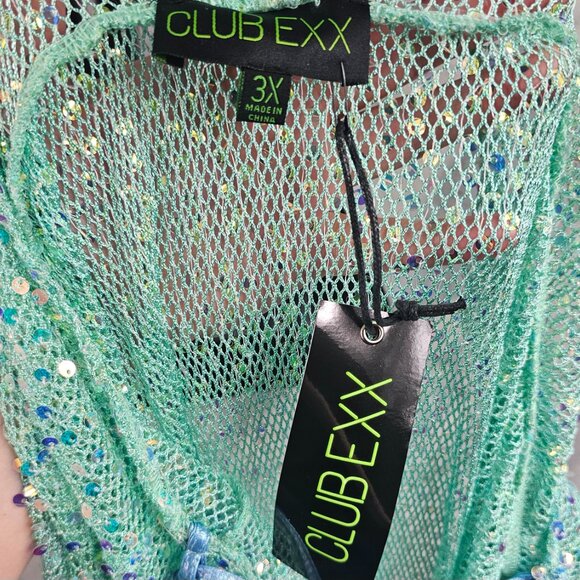 Dolls Kill Sparkling Green Maxi Dress - Picture 6 of 9